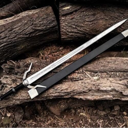 The Witcher Sword - Swords of Geralt of Rivia - Great Sword and Feline Sword - Griffin Silver Sword, Engraved Sword