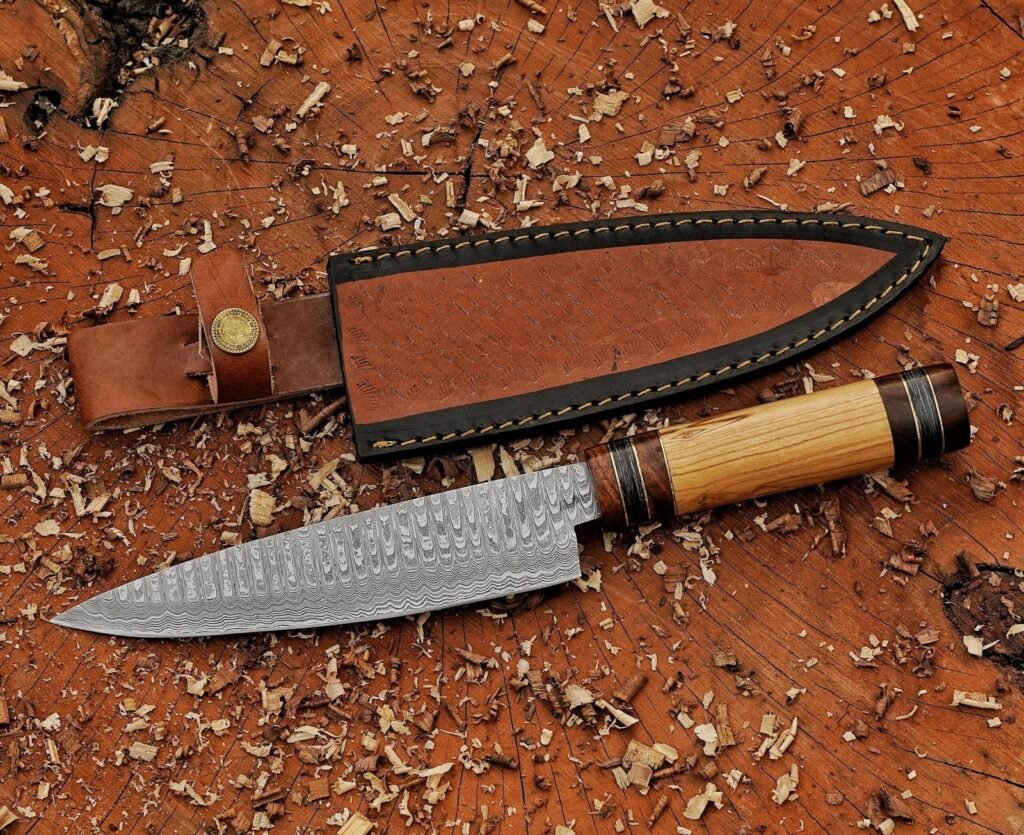 handmade Damascus steel knives