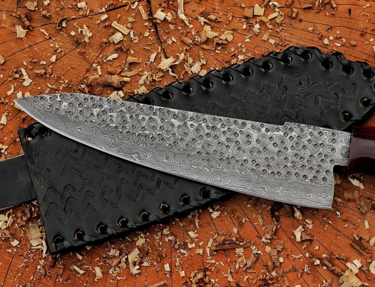 Steel Products handmade Damascus steel folding knives