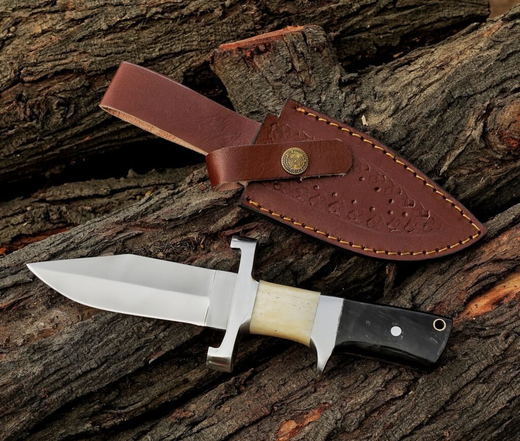 Handcrafted 12 Chrome Steel Knife with Buffalo Horn & Camel Bone Antler Handle Exquisite Artistry